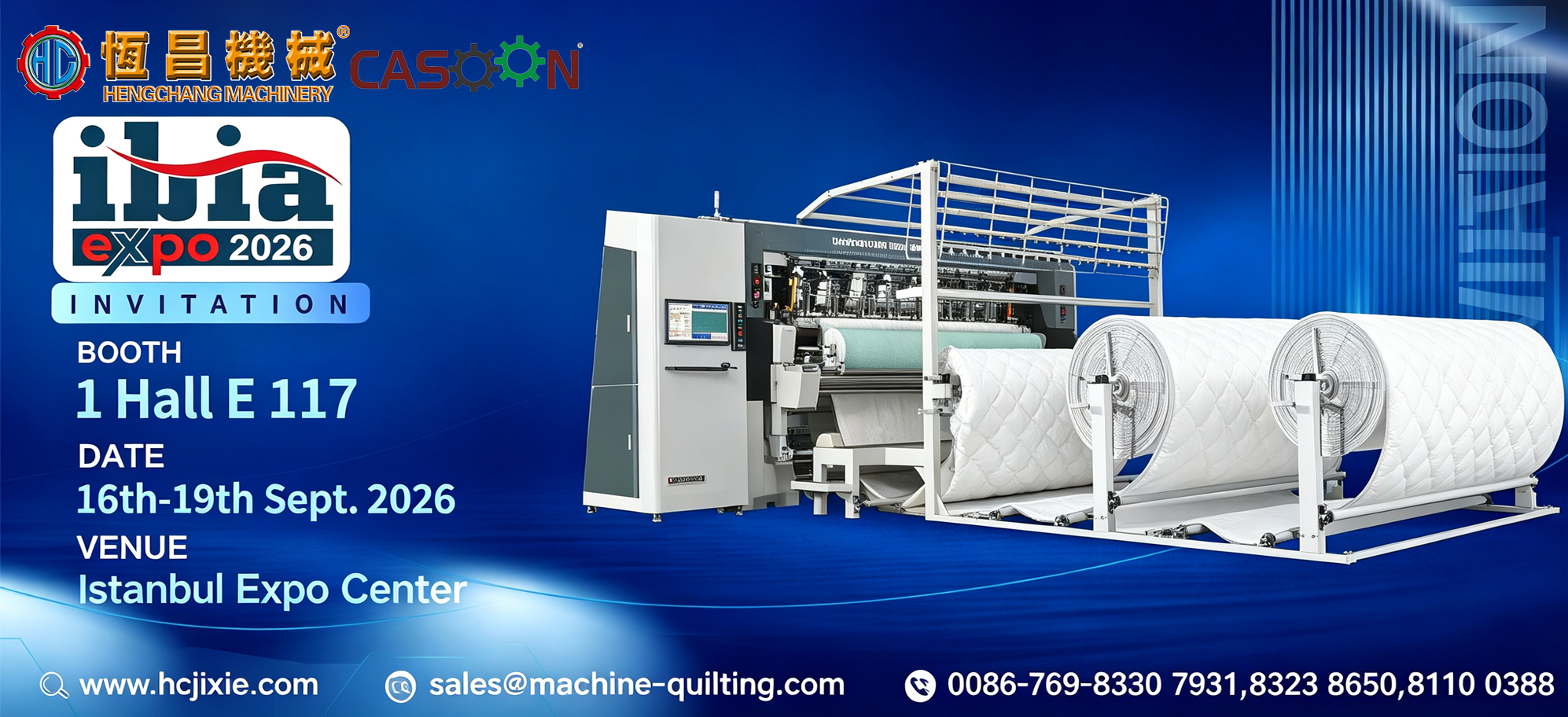 Invitation | Hengchang Machinery at IBIA EXPO 2026, Istanbul
